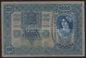 1902-1915. 10K, 20K, 1000K klf délszláv ellenbélyegekkel és ellenbélyegzőkkel T:II,III,III/IV