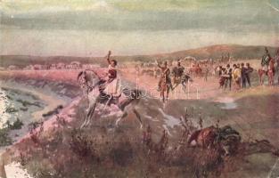 Petőfi a nagyszebeni ütközetben / Petőfi at the battle of Nagyszeben. Hungarian Revolution of 1848 s: Styka (EK)