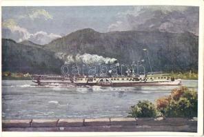 Kb. 100 db főleg régi grafikus képeslap: irredenta, Magyar Sors sorozatok, gőzhajók, kottás lapok, m...