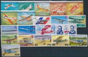 Airplane 1978-1980 4 sets + 1 stamp, Repülő motívum 1978-1980 4 klf sor + 1 önálló érték