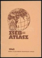 3 db atlasz: Zsebatlasz 1940, A magyar glóbus, Kis atlasz