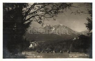 Tátralomnic, Tatranska Lomnica; Tulipán nyaraló / Vila Tulipán, Lomnicky stít / villa, mountain peak