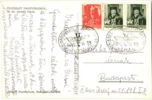 Nagyvárad, Oradea; M. kir. csendőriskola / gendarme school "1943 Haditudósító Kiállítás" S...