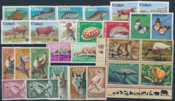 Állat motívum 1952-1994 7 klf sor+ 1 négyestömb + 1 önálló érték, Animals 1952-1994 7 sets + 1 block of 4 + 1 stamp