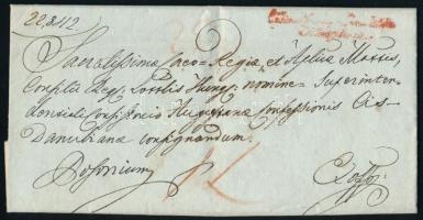 1837 Helytartótanácsi levél Eötvös Ignác (1786-1851) kamarás, magyar királyi udvari alkancellár, val...