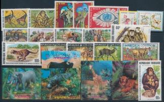 Animals 1970-1979 3 sets + 12 stamps, Állat motívum 1970-1979 3 klf sor + 12 klf önálló érték