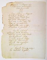 Himnusz. Kölcsey Ferenc költeménye, Erkel Ferenc zenéje. Az Országos Széchényi Könyvtárban őrzött ké...