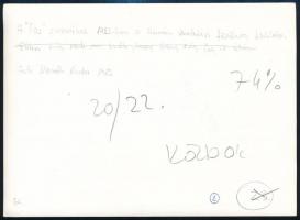 1983 A "Tas" sínautóbusz a Hámán Vontatási Főnökség területén, hátoldalon feliratozott saj...