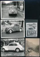 Régi idők kocsijai, 7 db eredeti és utólagosan előhívott fotó, 6×8,5 és 9×12 cm közötti méretekben