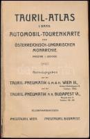 cca 1910 Tauril-Atlasz I. kötet. Az Osztrák-Magyar Monarchia automobil-térképe. Mérték: 1:600000. Bp...