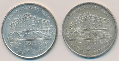 1993. 200Ft Ag "MNB" (2x) T:2 patina