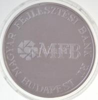DN "MFB - Magyar Fejlesztési Bank Rt." jelzett Ag emlékérem, tanúsítvánnyal, eredeti tokba...