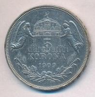 1909KB 5K Ag "Ferenc József" T:2,2- ph., patina 
Adamo K7