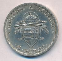 1938. 5P Ag "Szent István" T:2 
Adamo P8.1