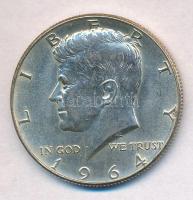 Amerikai Egyesült Államok 1964. 1/2$ Ag Kennedy T:1-,2 USA 1964. 1/2 Dollar Ag Kennedy C:AU,XF  Krause KM#202