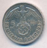 Német Harmadik Birodalom 1937A 5M Ag "Hindenburg" T:2 ph.
German Third Reich 1937A 5 Mark...