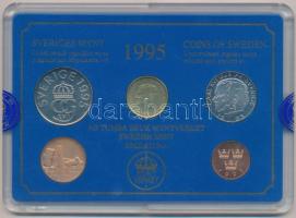 Svédország 1993. 50ö-10K (4xklf) forgalmi szett műanyag tokban + zseton T:1  Sweden 1993. 50 Öre - 10 Kronor (4xdiff) coin set in plastic case + jetone C:UNC