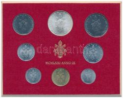 Vatikán 1971. 1L - 500L VI. Pál pápa (8xklf) forgalmi szett T:1,1-  Vatican 1971. 1 Lire - 500 Lire Paul VI (8xdiff) coin set C:UNC,AU