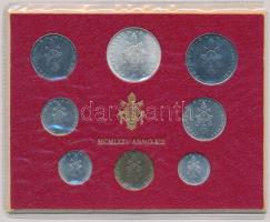 Vatikán 1975. 1L - 500L VI. Pál pápa (8xklf) forgalmi szett T:1,1-  Vatican 1975. 1 Lire - 500 Lire Paul VI (8xdiff) coin set C:UNC,AU