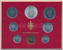 Vatikán 1976. 1L - 500L VI. Pál pápa (8xklf) forgalmi szett T:1,1-  Vatican 1976. 1 Lire - 500 Lire Paul VI (8xdiff) coin set C:UNC,AU