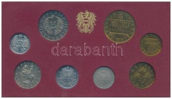Ausztria 1993. 5g-20Sch (8xklf) forgalmi sor, eredeti műanyag tokban T:1 
Austria 1993. 5 Groschen ...
