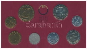 Ausztria 1994. 5g-20Sch (8xklf) forgalmi sor, eredeti műanyag tokban T:1  Austria 1994. 5 Groschen - 20 Schilling (8xdiff) coin set in plastic case C:UNC