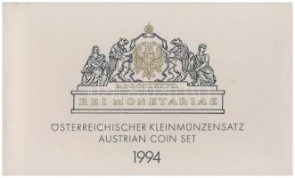 Ausztria 1994. 5g-20Sch (8xklf) forgalmi sor, eredeti műanyag tokban T:1 
Austria 1994. 5 Groschen ...