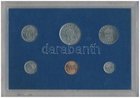 Svédország 1976. 5ö-5K (6xklf) forgalmi szett műanyag tokban T:1 
Sweden 1976. 5 Öre - 5 Kronor (6x...