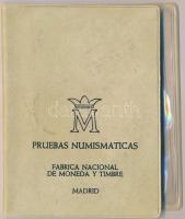 Spanyolország 1975. 50c-100P (6xklf) forgalmi szett műanyag tokban T:BU 
Spain 1975. 50 Centavos - ...