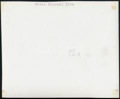 cca 1934 Kinszki Imre (1901-1945) budapesti fotóművész  feliratozott vintage alkotása (makro, kráter...