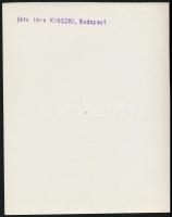 cca 1936 Kinszki Imre (1901-1945) budapesti fotóművész  pecséttel jelzett vintage alkotása (fürdőzés...