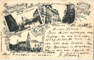 1898 Pécs, Fünfkirchen; Belvárosi székesegyház, Király utca, zárda. Floral, Art Nouveau (r)