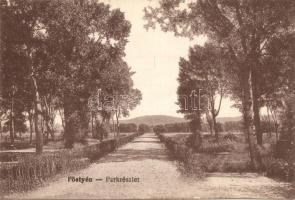 Pöstyén, Pistyan, Piestany; Park