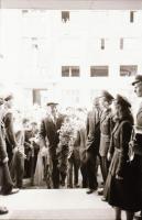 1949. május 14. Budapest, a Gamma Gyár új tanműhelyét avatja fel Kossa István miniszter, Rózsa Györg...