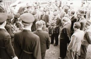 1949. május 14. Budapest, a Gamma Gyár új tanműhelyét avatja fel Kossa István miniszter, Rózsa Györg...