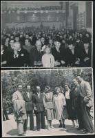 cca 1953 Tiszavölgyi József (1909-?) budapesti fotóriporter hagyatékából 13 db vintage fotó, többség...