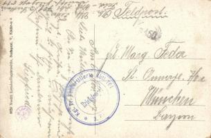 Esztergom, Bazilika, kálvária, + Kgl. Pr. Feldartillerie Abtl. 701 Feldpost (EK)