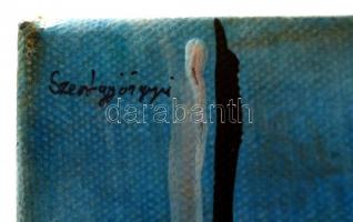 Szentgyörgyi jelzéssel: Alakok. Olaj, vászon, 30×24 cm