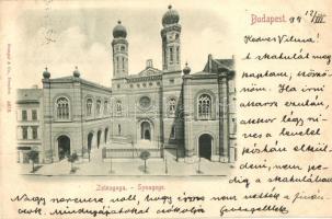 1899 Budapest VII. Dohány utcai zsinagóga