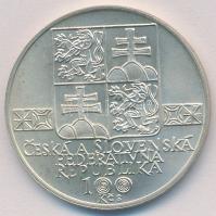 Csehszlovákia 1993. 100K Ag "A Szlovák Múzeum 100. évfordulója" T:1,1- 
Czechoslovakia 19...