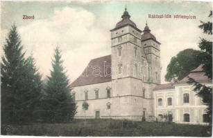 Zboró, Zborov; Rákóczi vártemplom. Horovitz kiadása 15. / castle church (r)
