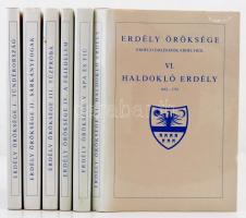 Erdély öröksége. I-VI. kötet. Bp.,1993-1994, Akadémiai Kiadó. Kiadói egészvászon-kötés, kiadói papír védőborítóban. Reprint! Csak hat kötet jelent meg.