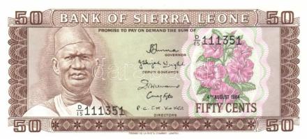 Sierra Leone 1981-85(1974-80). 50c, 1L, 2L, 5L, 10L komplett sor! T:I