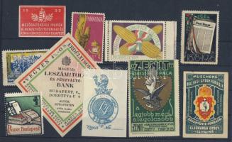 1914-1942 10db ritka magyar levélzáró