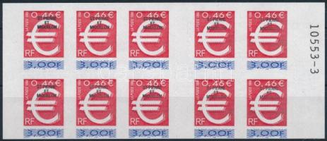 Forgalmi felülnyomott öntapadós bélyegfüzet, Definitive overprinted self-adhesive stamp booklet