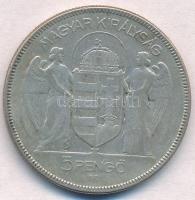 1930. 5P Ag "Horthy jobbra" T:2- 
Adamo P8