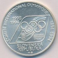 Szlovákia 1993. 200K Ag 100 éves az Olimpiai Bizottság T:1 Slovakia 1993. 200 Korun Ag 100th Anniversary - Olympic Comittee C:UNC Krause KM#21
