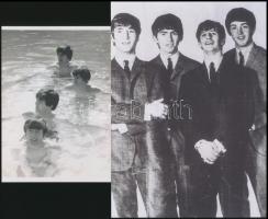 cca 1967 Beatles együttes, 4 db mai nagyítás Fekete György (1904-1990) budapesti fényképész hagyaték...