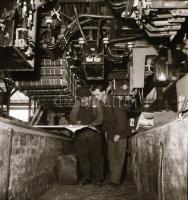 cca 1960 Földalatti villamosok, azaz metrókocsik gyártása a Ganz-Mávag gyárban, Kotnyek Antal (1921-...