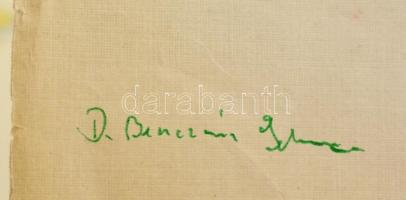 Benczúr jelzéssel:  Virágok (3 db). Akvarell, papír, kis szakadásokkal, 28×20 cm